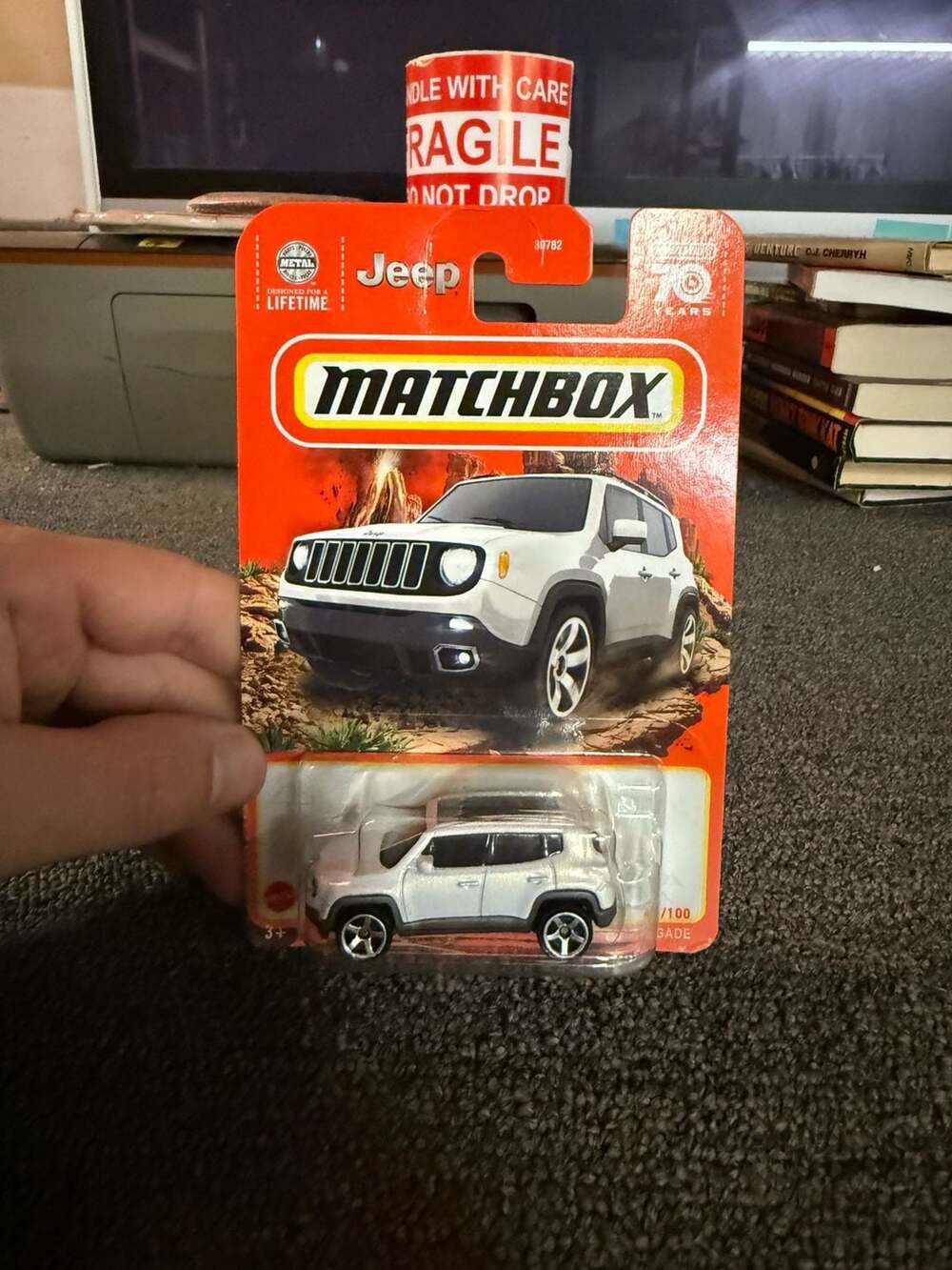 Matchbox '19 Jeep Renegade White 40/100 Diecast Car